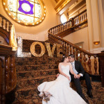 kissing stairs love marquee